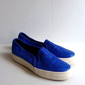 KEDS  METALLIC ROYAL BLUE SNEAKERS